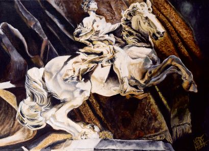 the vision of Constantine  - a Paint Artowrk by Mariz  Mallak